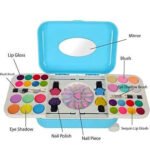 Makeup & Nail Art Toy Set for Girls Hello Kitty & Frozen Toy Trolley System Real Makeup Safe and Non toxic - Image 3