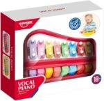 2 in 1 Big Xylophone and Piano Toy for Kids with 8 Colorful Keys and Drum Sticks - Musical Instrument Toy for Baby - Image 4