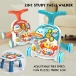 Huanger 2 in 1 Walker & Active Table Multifunctional Baby Walker with Music