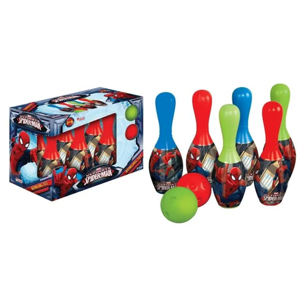 Titre_19_5a697f5b-3c38-4ef2-8252-8c899407eec9 Marvel Spider-Man Kids Bowling Game Set - Image 1