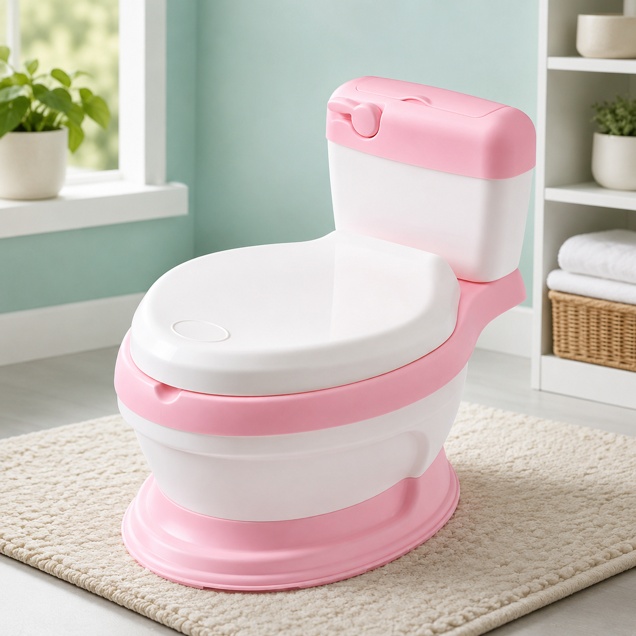 0a299093-6c77-400c-b691-80183881740b Baby High Commode Potty Trainer – Toddler Toilet Seat 1-6 Years - Image 1