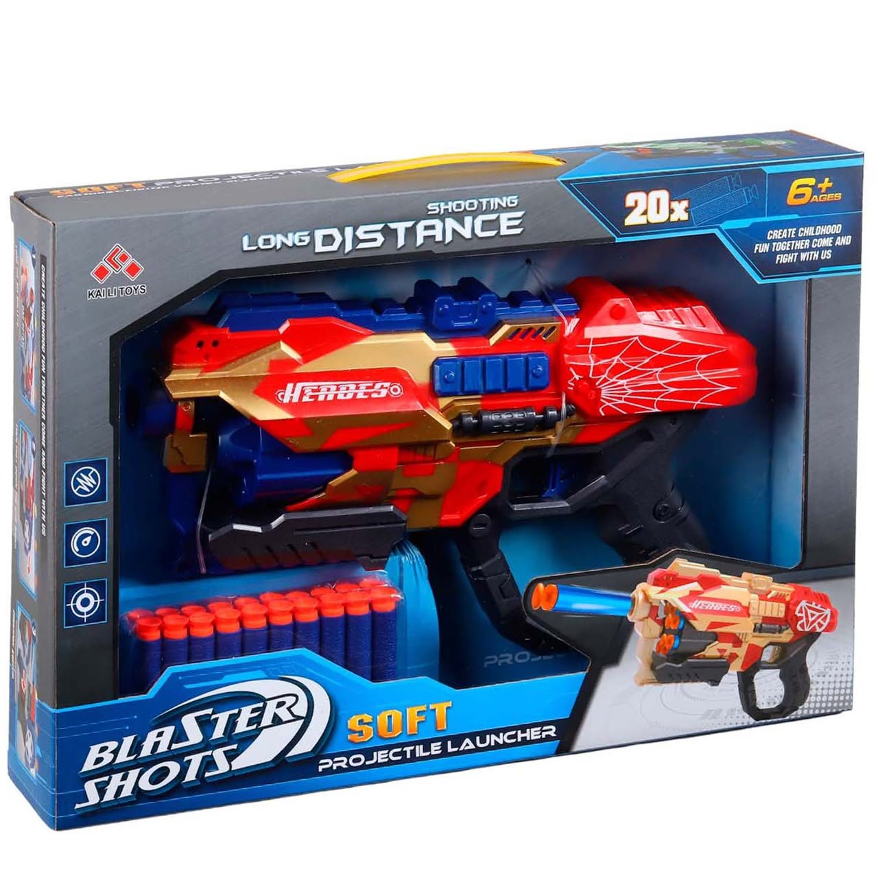 IMG-20260703-WA0037 Blaster Shots Soft Projectile Launcher Gun – 20 Darts - Image 1